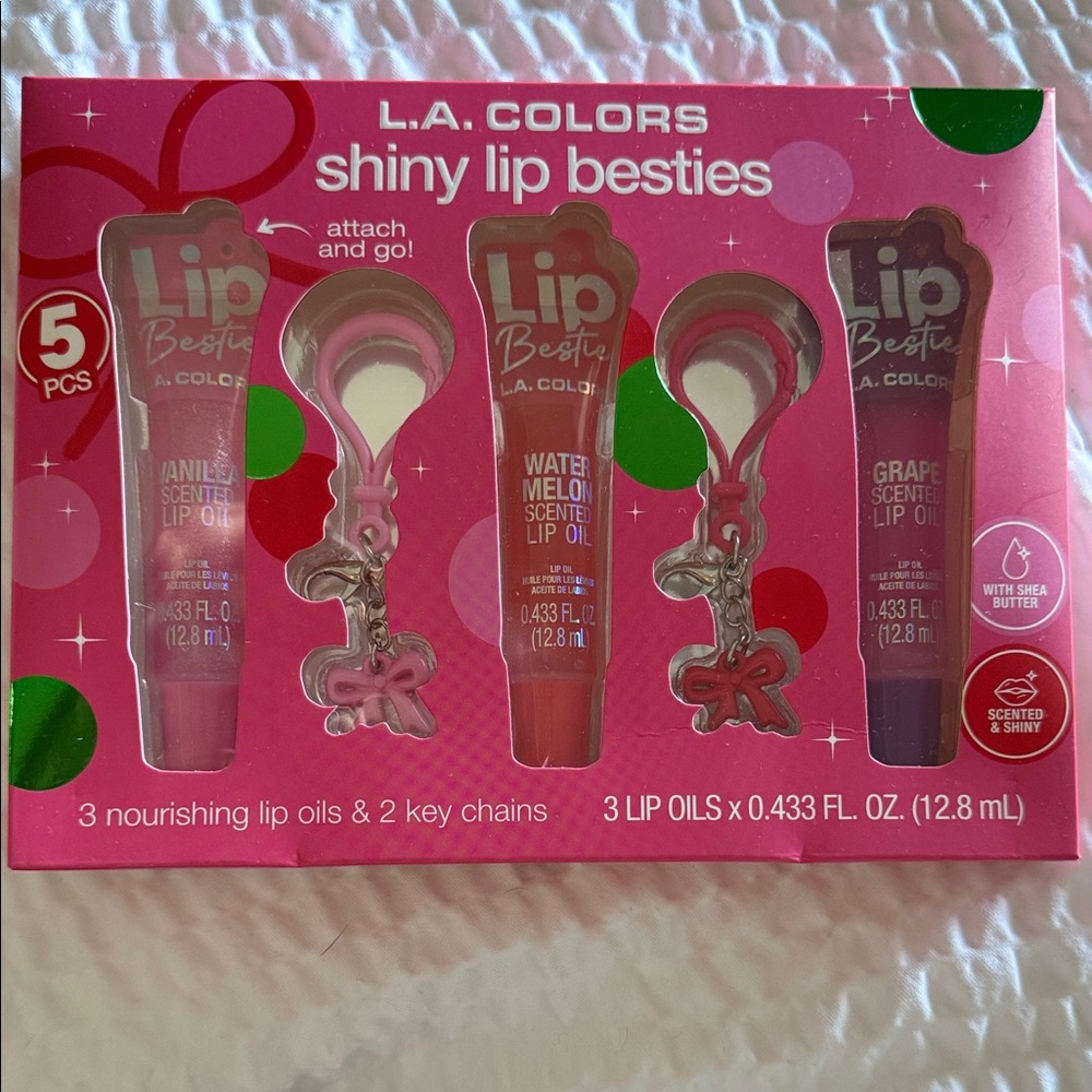 L.A. Colors Lip Besties Trio with Keychains!
